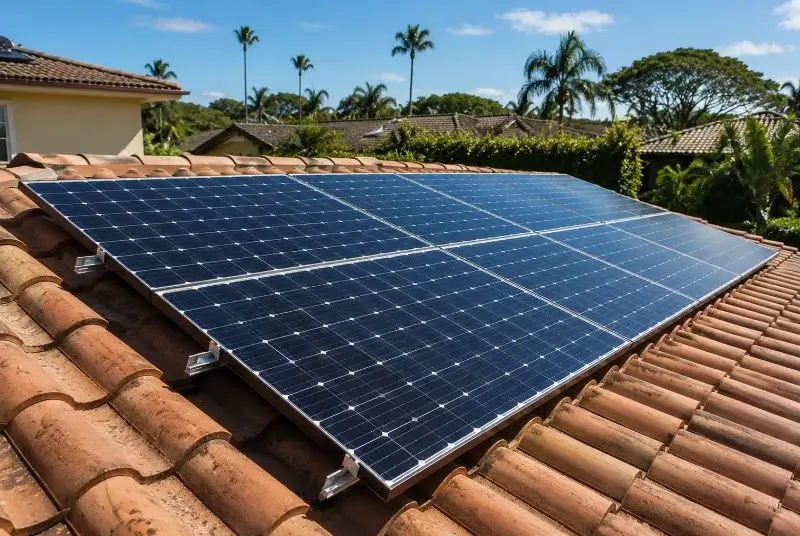 Installation de panneaux solaires à Saint-Jean-le-Vieux